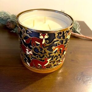 Bath and Body Works 3-wick candle holder - foxes